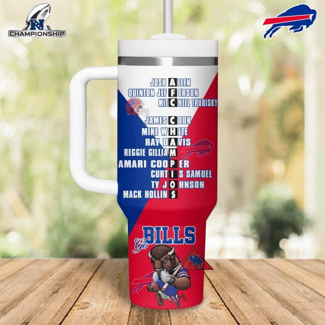 Buffalo Bills Nfl Sports Custom Stanley Quencher 40Oz Stainless Steel Tumbler With Handle - Image 3