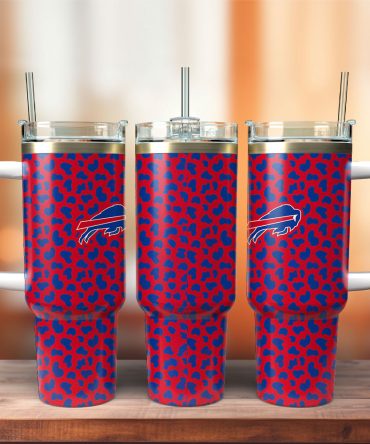 Buffalo Bills Nfl Sports Custom Stanley Quencher 40Oz Stainless Steel Tumbler With Handle