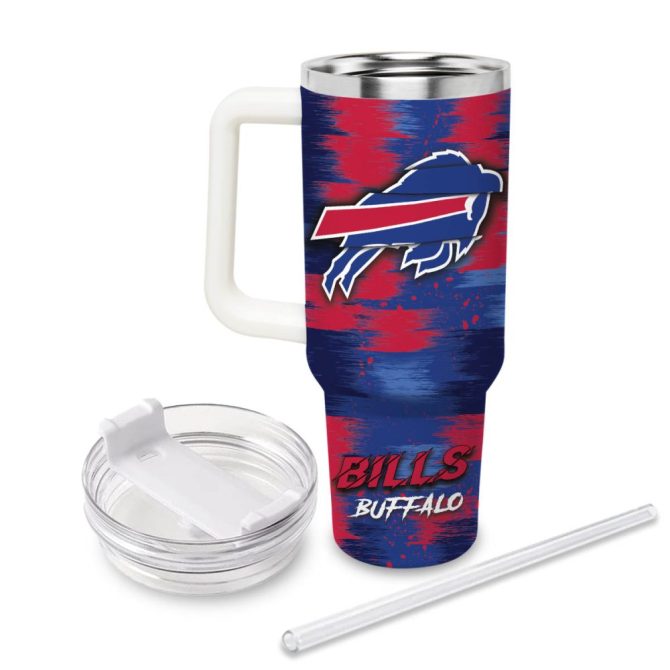 Buffalo Bills Nfl Sports Custom Stanley Quencher 40Oz Stainless Steel Tumbler - Image 2
