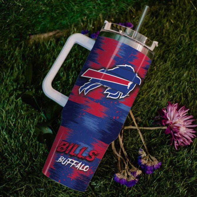 Buffalo Bills Nfl Sports Custom Stanley Quencher 40Oz Stainless Steel Tumbler - Image 6