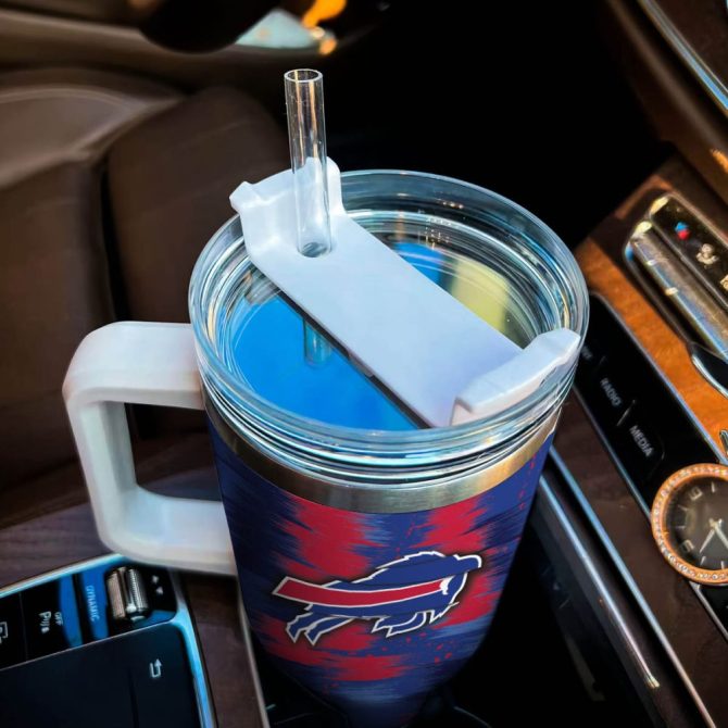 Buffalo Bills Nfl Sports Custom Stanley Quencher 40Oz Stainless Steel Tumbler - Image 4