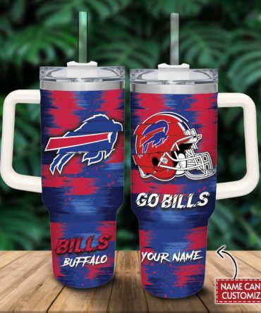 Buffalo Bills Nfl Sports Custom Stanley Quencher 40Oz Stainless Steel Tumbler