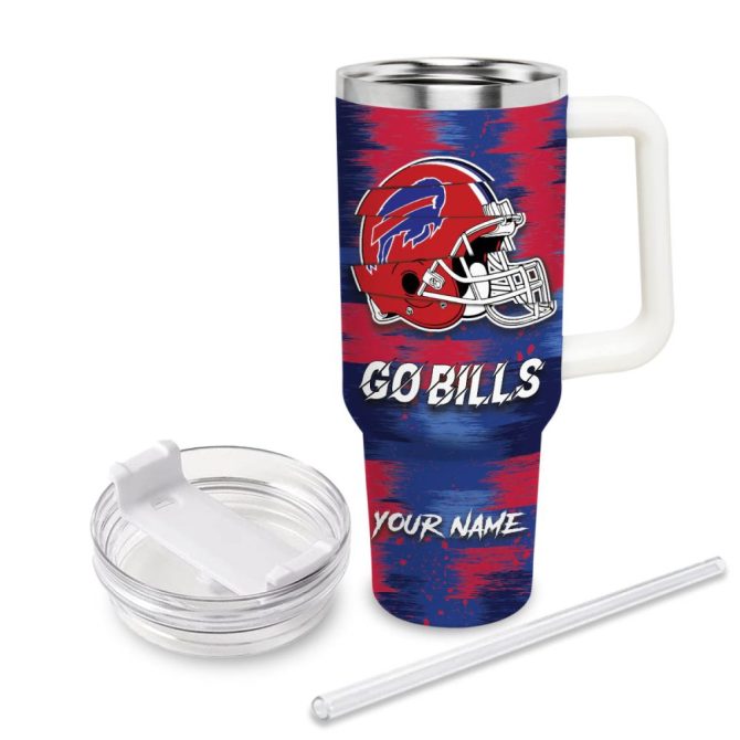 Buffalo Bills Nfl Sports Custom Stanley Quencher 40Oz Stainless Steel Tumbler - Image 3