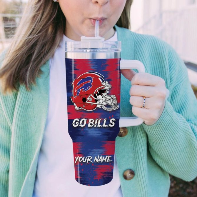Buffalo Bills Nfl Sports Custom Stanley Quencher 40Oz Stainless Steel Tumbler - Image 5