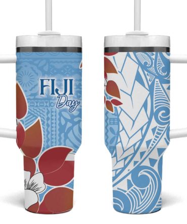 Bula Fiji Day Tagimaucia On Masi Turquoise Custom Stanley Quencher 40Oz Stainless Steel Tumbler With Handle