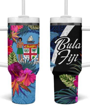 Bula Fiji Islands Custom Stanley Quencher 40Oz Stainless Steel Tumbler