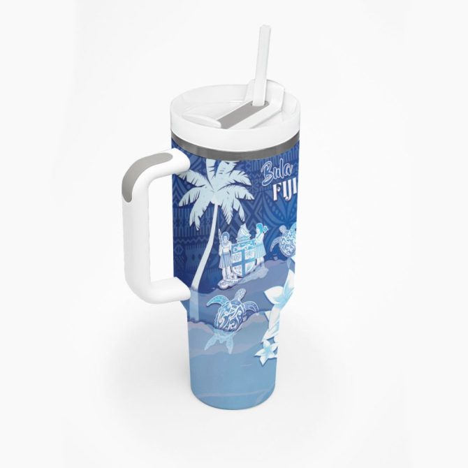 Bula Fiji Islands Custom Stanley Quencher 40Oz Stainless Steel Tumbler - Image 3