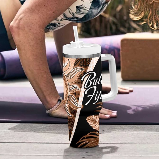 Bula Fiji Islands Custom Stanley Quencher 40Oz Stainless Steel Tumbler - Image 6