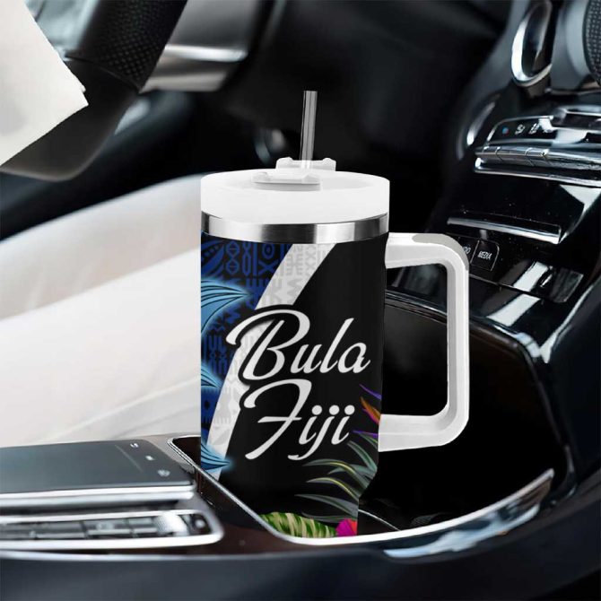 Bula Fiji Islands Custom Stanley Quencher 40Oz Stainless Steel Tumbler - Image 8