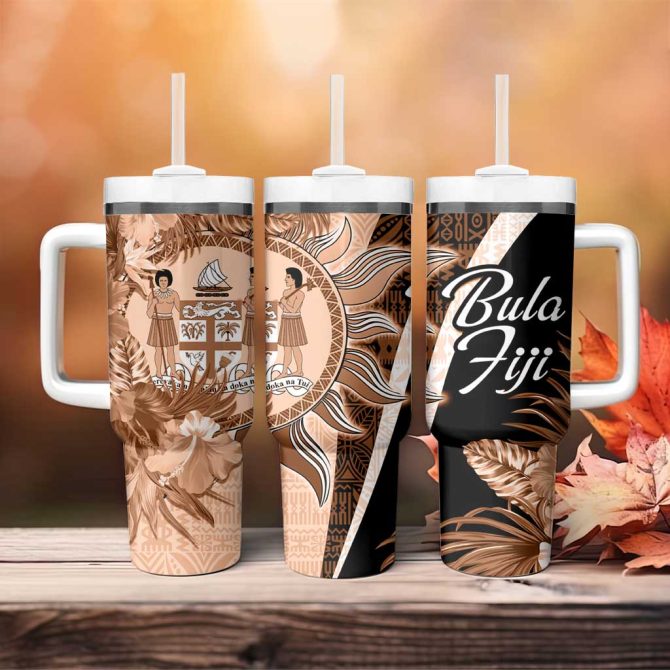 Bula Fiji Islands Custom Stanley Quencher 40Oz Stainless Steel Tumbler - Image 4