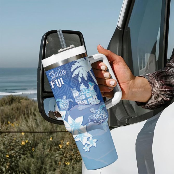 Bula Fiji Islands Custom Stanley Quencher 40Oz Stainless Steel Tumbler - Image 8