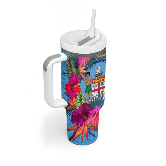 Bula Fiji Islands Custom Stanley Quencher 40Oz Stainless Steel Tumbler - Image 2