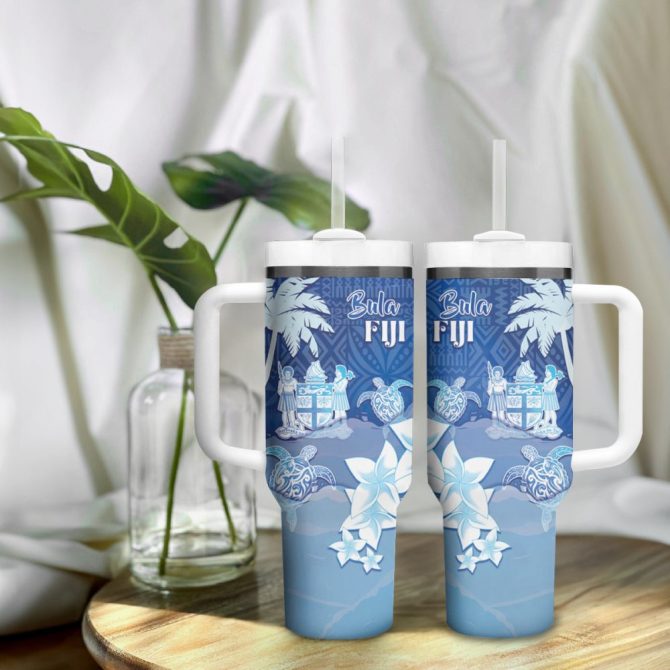 Bula Fiji Islands Custom Stanley Quencher 40Oz Stainless Steel Tumbler - Image 10