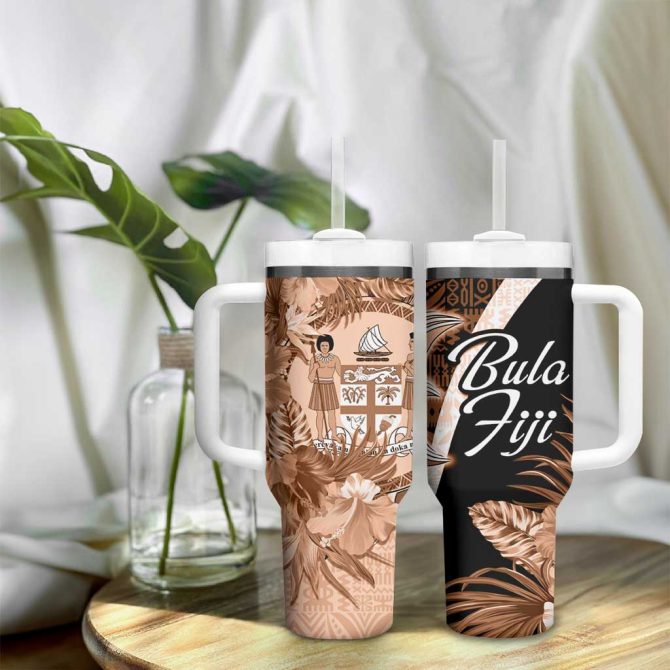 Bula Fiji Islands Custom Stanley Quencher 40Oz Stainless Steel Tumbler - Image 9