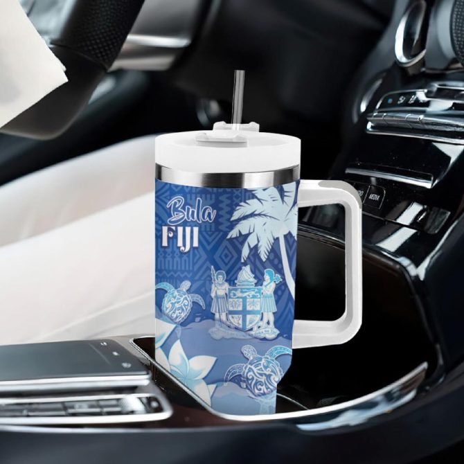 Bula Fiji Islands Custom Stanley Quencher 40Oz Stainless Steel Tumbler - Image 9