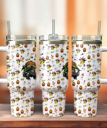 Bulbasaur Pokemon Anime Custom Stanley Quencher 40Oz Stainless Steel Tumbler With Handle