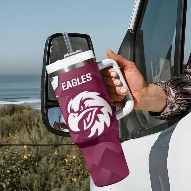 Bulldogs And Eagles Rugby Dynamic Style Custom Stanley Quencher 40Oz Stainless Steel Tumbler With Handle - Image 7