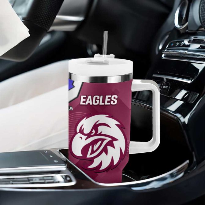 Bulldogs And Eagles Rugby Dynamic Style Custom Stanley Quencher 40Oz Stainless Steel Tumbler With Handle - Image 8