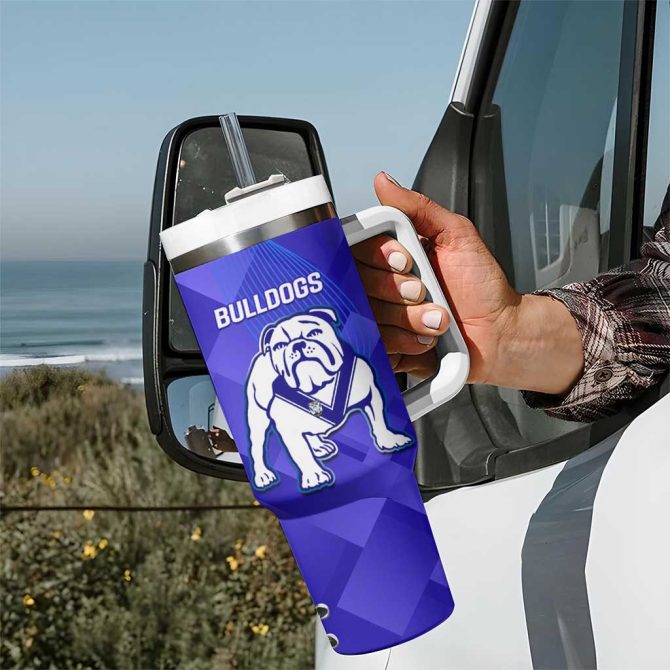 Bulldogs And Knights Rugby 2025 Dynamic Style Custom Stanley Quencher 40Oz Stainless Steel Tumbler With Handle - Image 7