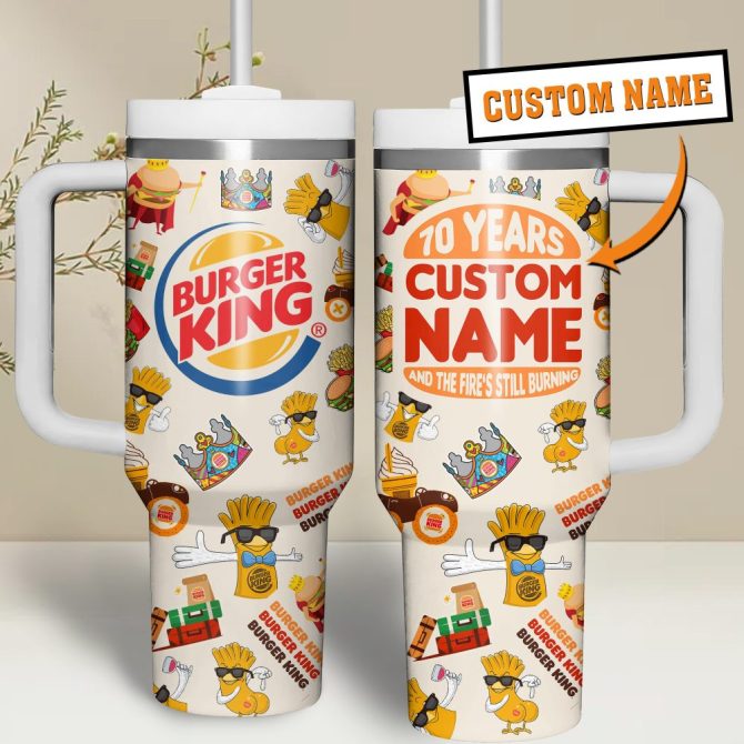 Burger King Food Custom Stanley Quencher 40Oz Stainless Steel