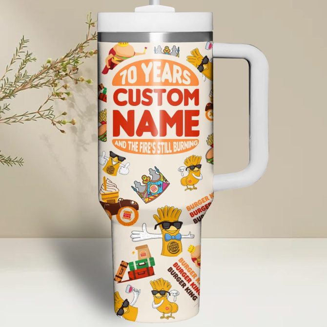 Burger King Food Custom Stanley Quencher 40Oz Stainless Steel - Image 2