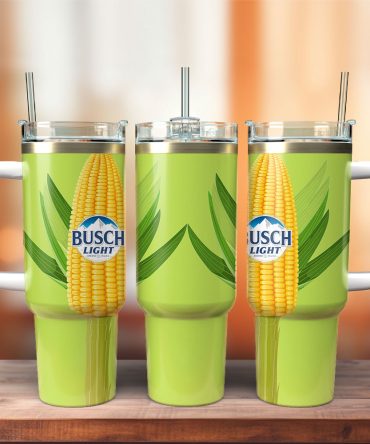 Busch Light Beer Custom Stanley Quencher 40Oz Stainless Steel Tumbler With Handle