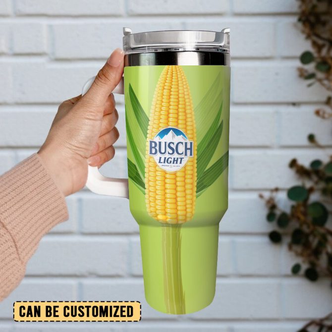 Busch Light Beer Custom Stanley Quencher 40Oz Stainless Steel Tumbler With Handle - Image 3
