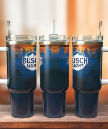 Busch Light Beer Custom Stanley Quencher 40Oz Stainless Steel Tumbler With Handle