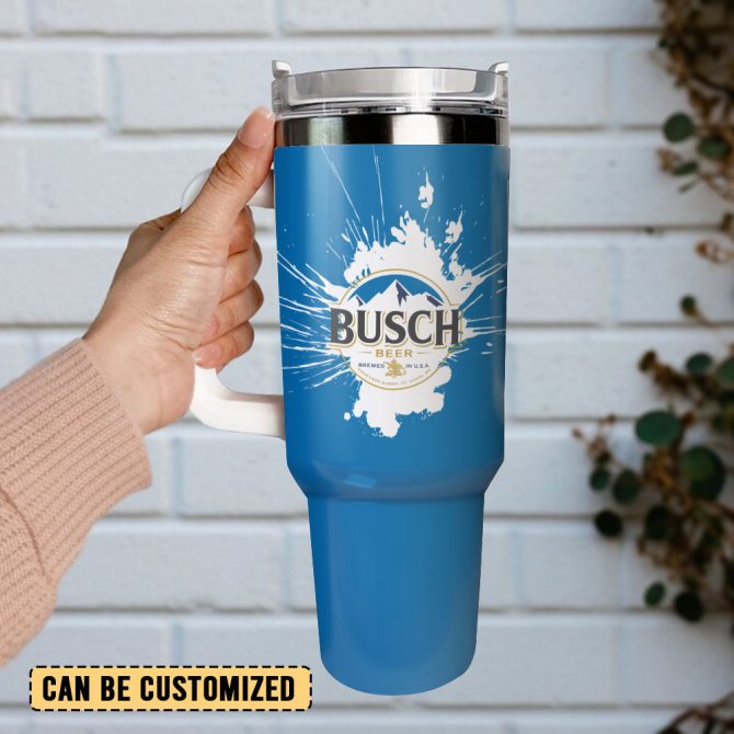 Busch Light Beer Custom Stanley Quencher 40Oz Stainless Steel Tumbler With Handle - Image 3