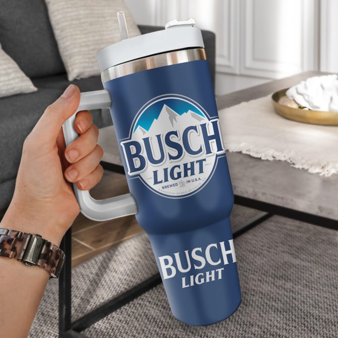 Busch Light Drinks Custom Stanley Quencher 40Oz Stainless Steel Tumbler - Image 2