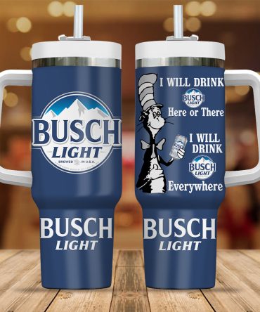 Busch Light Drinks Custom Stanley Quencher 40Oz Stainless Steel Tumbler