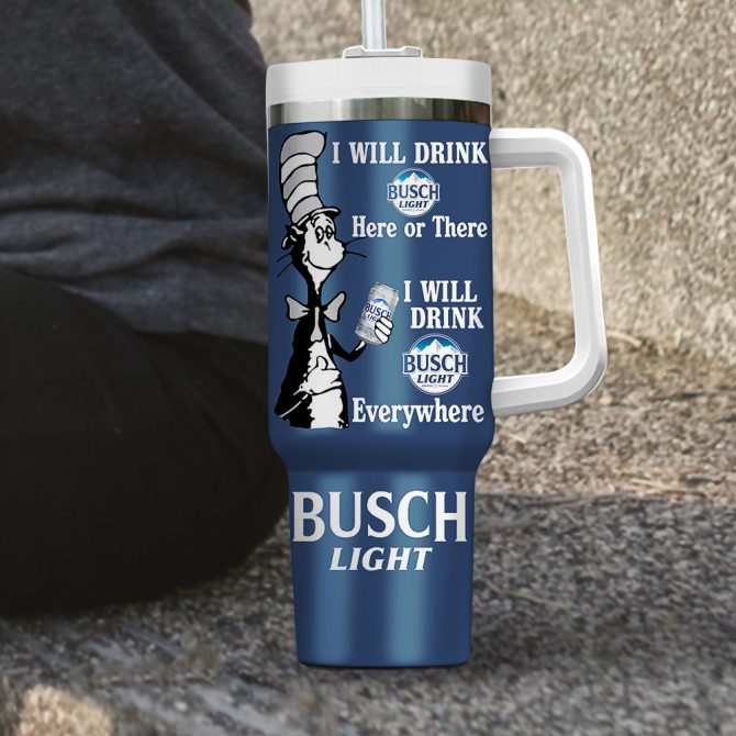 Busch Light Drinks Custom Stanley Quencher 40Oz Stainless Steel Tumbler - Image 3