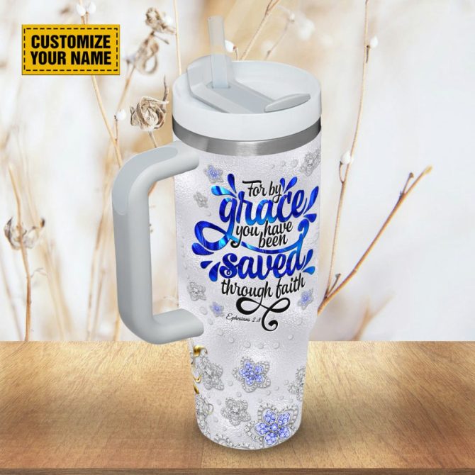 Butterfly Jewelry Faith Custom Stanley Quencher 40Oz Stainless Steel Tumbler With Handle - Image 5