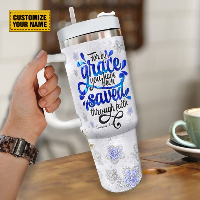 Butterfly Jewelry Faith Custom Stanley Quencher 40Oz Stainless Steel Tumbler With Handle - Image 4