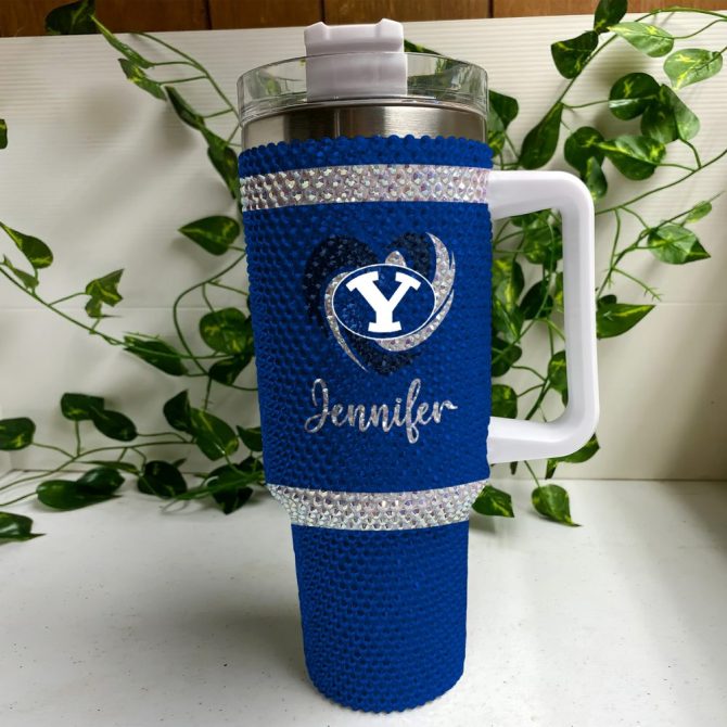 Byu Cougars Ncaa Custom Stanley Quencher 40Oz Stainless Steel Tumbler With Handle - Image 4