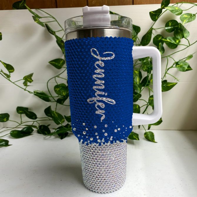 Byu Cougars Ncaa Custom Stanley Quencher 40Oz Stainless Steel Tumbler With Handle - Image 4