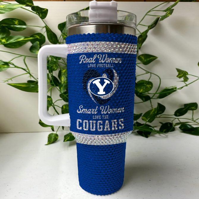 Byu Cougars Ncaa Custom Stanley Quencher 40Oz Stainless Steel Tumbler With Handle - Image 3