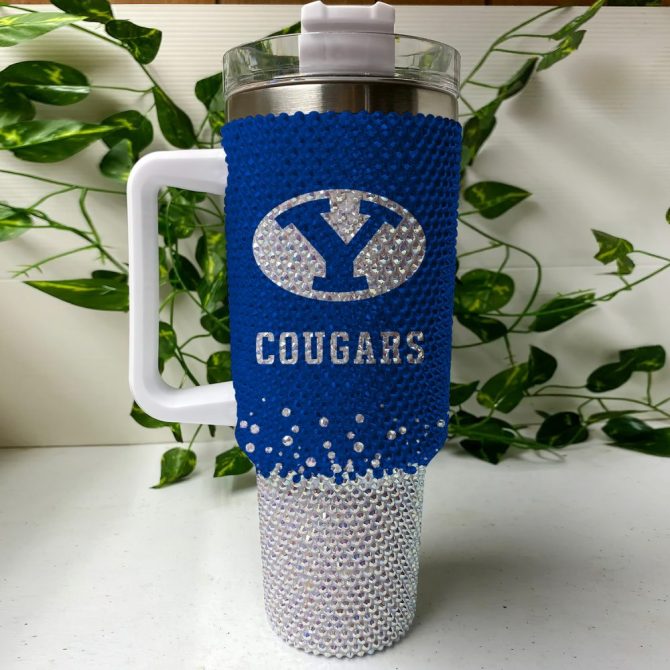 Byu Cougars Ncaa Custom Stanley Quencher 40Oz Stainless Steel Tumbler With Handle - Image 3