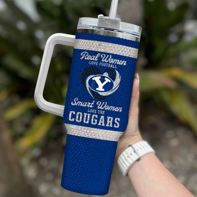 Byu Cougars Ncaa Custom Stanley Quencher 40Oz Stainless Steel Tumbler With Handle - Image 2