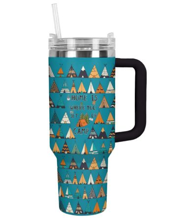 Camp Custom Stanley Quencher 40Oz Stainless Steel Tumbler With Handle