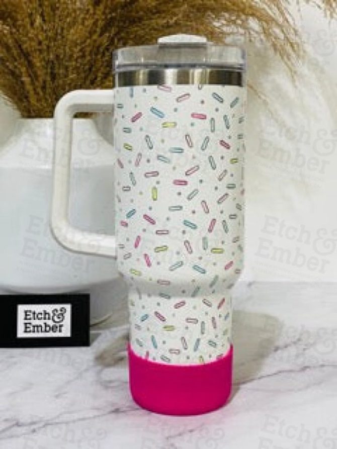 Candy Custom Stanley Quencher 40Oz Stainless Steel Tumbler - Image 4
