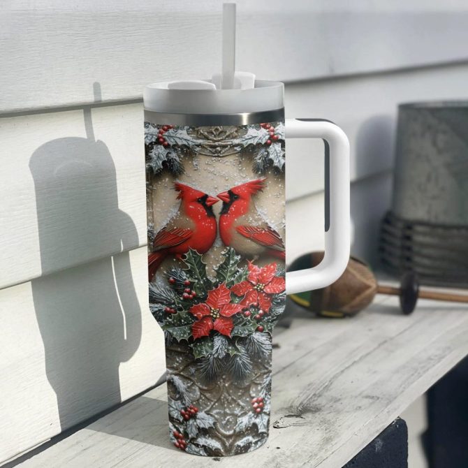 Cardinal Harmony Custom Stanley Quencher 40Oz Stainless Steel Tumbler With Handle - Image 2