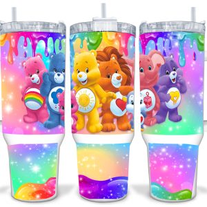 Care Bears Cartoon Custom Stanley Quencher 40Oz Stainless Steel