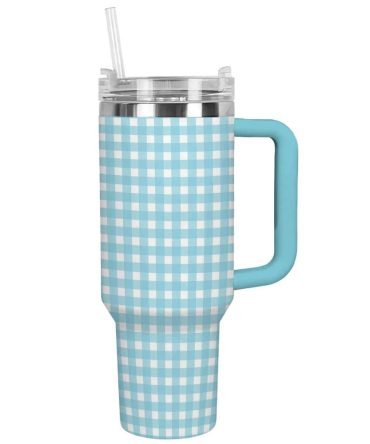 Caro Custom Stanley Quencher 40Oz Stainless Steel Tumbler With Handle