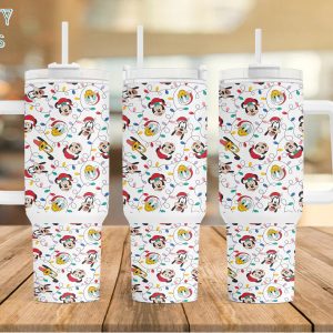 Cartoon Christmas Characters Disney Custom Stanley Quencher 40Oz Stainless Steel Tumbler With Handle