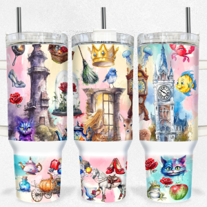 Cartoon Movies Disney Cartoon Custom Stanley Quencher 40Oz Stainless Steel Tumbler With Handle