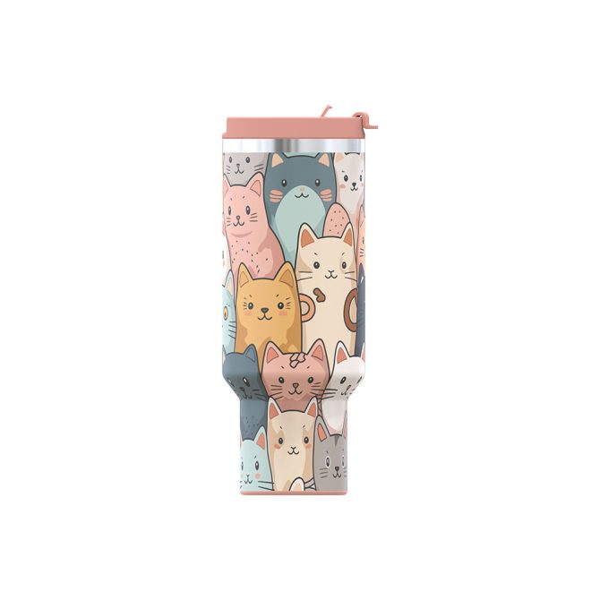 Cat Lover Custom Stanley Quencher 40Oz Stainless Steel Tumbler - Image 14