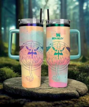 Celestial Tairn And Andarna Fourth Wing Custom Stanley Quencher 40Oz Stainless Steel Tumbler With Handle
