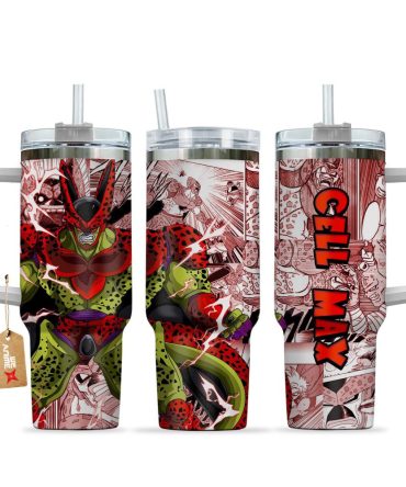 Cell Max Dragon Ball Z Anime Custom Stanley Quencher 40Oz Stainless Steel Tumbler