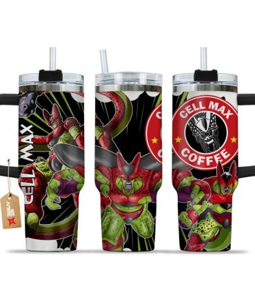 Cell Max Dragon Ball Z Anime Custom Stanley Quencher 40Oz Stainless Steel Tumbler